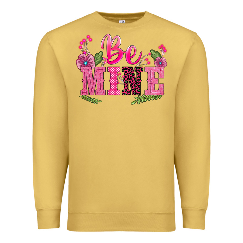 Walentine's Day Be Mine Premium Sweatshirt by BarkalooDesign | Teevron