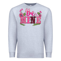 Heather Grey walentine's day be mine Premium Sweatshirt - BarkalooDesign