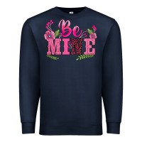 Navy walentine's day be mine Premium Sweatshirt - BarkalooDesign