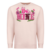 Pale Pink walentine's day be mine Premium Sweatshirt - BarkalooDesign