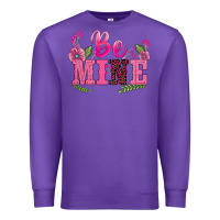 Purple walentine's day be mine Premium Sweatshirt - BarkalooDesign