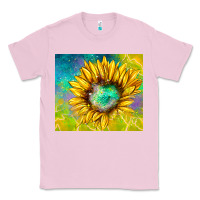 Bubblegum Pink sparkling sunflower Classic Tee - TumblerDesignByShophia