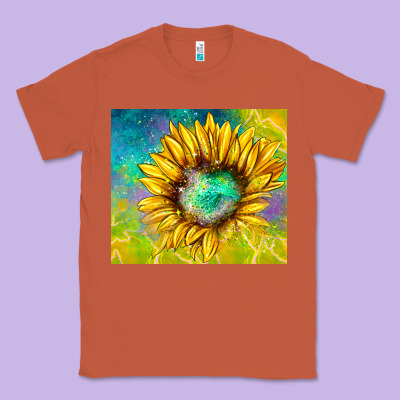 Sparkling Sunflower Classic Tee Designed By Tumblerdesignbyshophia