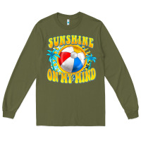 Army Green Sunshine on my mind Long Sleeve Tee - FaDigitalArtStudio