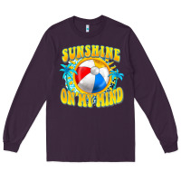 Plum Sunshine on my mind Long Sleeve Tee - FaDigitalArtStudio