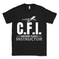 Black CFI CFI Certified Flight Pilot Gift CFI Flying Instructor Classic Tee - longCreatives