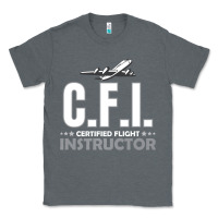 Charcoal Heather CFI CFI Certified Flight Pilot Gift CFI Flying Instructor Classic Tee - longCreatives