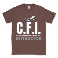 Chestnut CFI CFI Certified Flight Pilot Gift CFI Flying Instructor Classic Tee - longCreatives