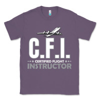 Lavender CFI CFI Certified Flight Pilot Gift CFI Flying Instructor Classic Tee - longCreatives