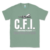 Sage CFI CFI Certified Flight Pilot Gift CFI Flying Instructor Classic Tee - longCreatives