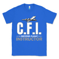 True Royal CFI CFI Certified Flight Pilot Gift CFI Flying Instructor Classic Tee - longCreatives