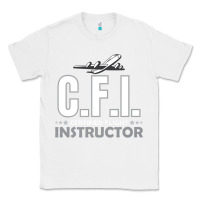 White CFI CFI Certified Flight Pilot Gift CFI Flying Instructor Classic Tee - longCreatives