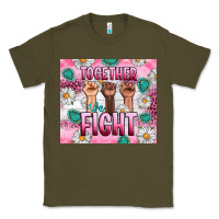 Army Green Breast Cancer Together Fight Classic Tee - Artiststas