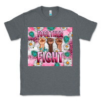 Charcoal Heather Breast Cancer Together Fight Classic Tee - Artiststas