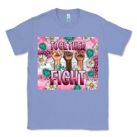 Colony Blue Breast Cancer Together Fight Classic Tee - Artiststas