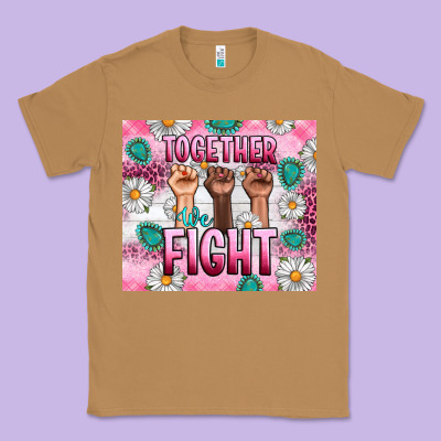 Breast Cancer Together Fight Classic Tee Designed By Artiststas
