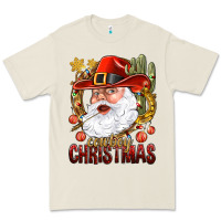 Bone Cowboy Christas Santa Premium Tee - NancyCooperArtShop