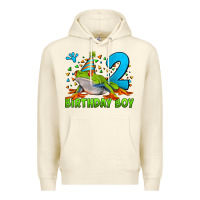 Sandshell birthday boy frog age 2 Premium Hoodie - LillyAllenDesigns