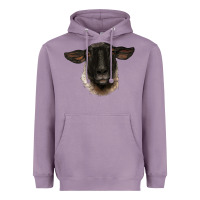 Lavender suffolk ewe head Heavyweight Hoodie - BarkalooDesign
