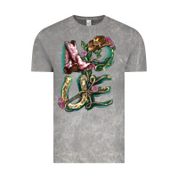 Cloud Rock Love boots horseshoe Vintage Tee - HowdyJamesFarm