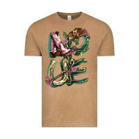 Vintage Camel Love boots horseshoe Vintage Tee - HowdyJamesFarm