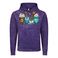 Cloud Purple jesus coffee cups Vintage Hoodie - OliviaCreatesArt