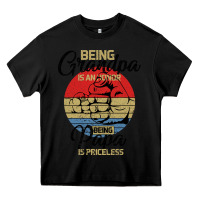 Black Being Grandpa İs An Honor Being Papa İs Priceless Heavy Core Tee - Bettercallsaul