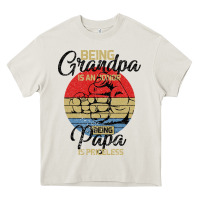 Cream Being Grandpa İs An Honor Being Papa İs Priceless Heavy Core Tee - Bettercallsaul