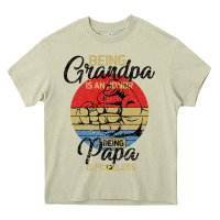 Mossy Being Grandpa İs An Honor Being Papa İs Priceless Heavy Core Tee - Bettercallsaul