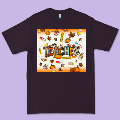 Teacher Fall Premium Tee Designed By Nancycooperartshop