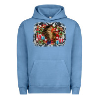Pigment Pebble Blue indian hat christmas Urban Hoodie - AdoDesignShop