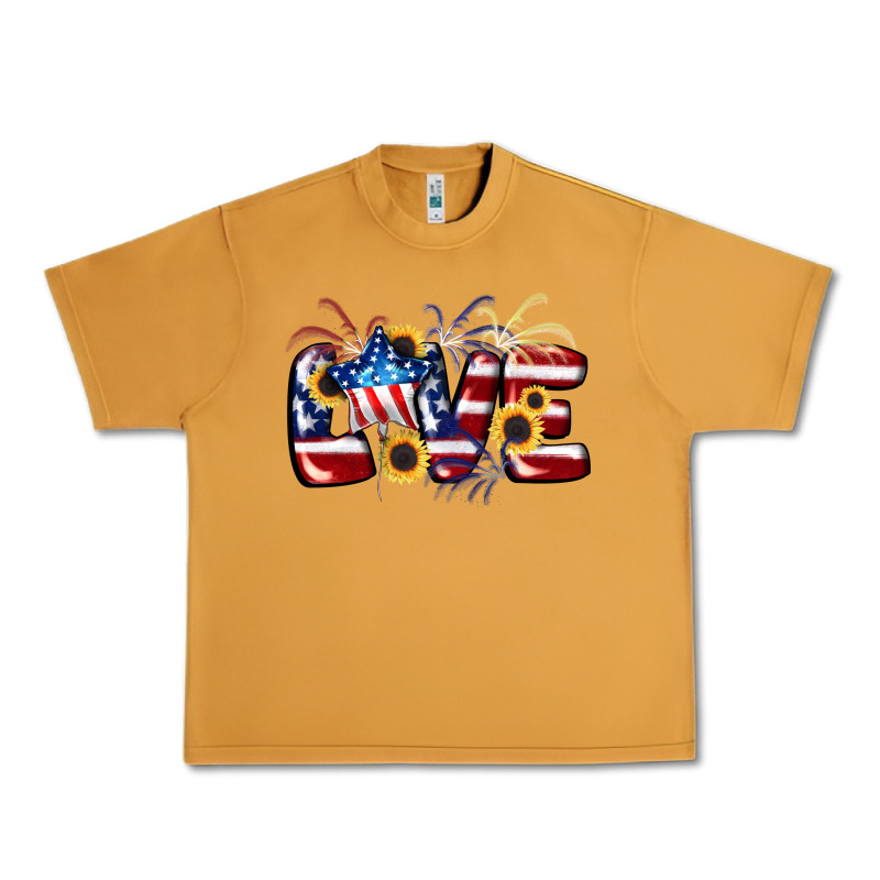 Love 4th Of July Urban Heavy Tee by CowGirlArtShop | Teevron