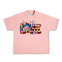 Salmon Love 4th of july Urban Heavy Tee - CowGirlArtShop