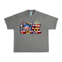 Tornado Love 4th of july Urban Heavy Tee - CowGirlArtShop