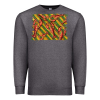 Charcoal Heather mardi gras crawfish background Premium Sweatshirt - BarkalooDesign