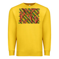 Lemon mardi gras crawfish background Premium Sweatshirt - BarkalooDesign
