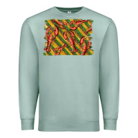Seafoam mardi gras crawfish background Premium Sweatshirt - BarkalooDesign