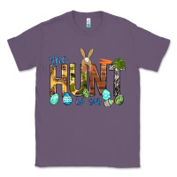 Lavender The hunt is on with eggs Easter Day Classic Tee - HowdyJamesFarm