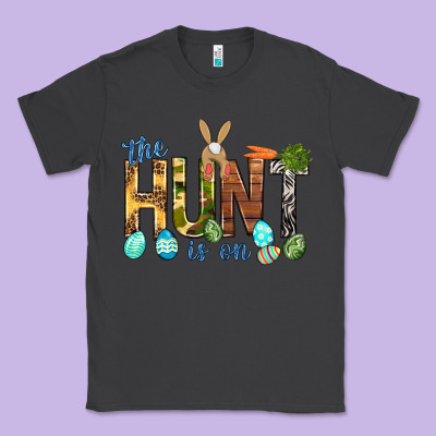 The Hunt Is On With Eggs Easter Day Classic Tee Designed By Howdyjamesfarm