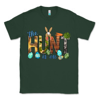 Sports Green The hunt is on with eggs Easter Day Classic Tee - HowdyJamesFarm