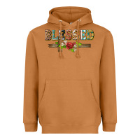 Meerkat blessed and floral cross Heavyweight Hoodie - BarkalooDesign