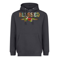 Smoke blessed and floral cross Heavyweight Hoodie - BarkalooDesign