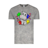 Cloud Rock autism hippopotamus Vintage Tee - CowGirlArtShop