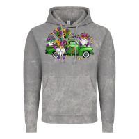 Cloud Rock mardi gras gnomes truck Vintage Hoodie - OliviaCreatesArt