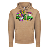 Vintage Coffee mardi gras gnomes truck Vintage Hoodie - OliviaCreatesArt