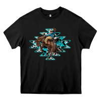 Black western cowboy Heavy Core Tee - RanaPortraitStore