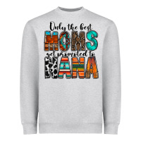 Heather Grey only the best moms get promoted to nana Heavyweight Sweatshirt - RacoonDesign
