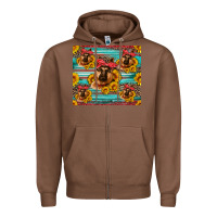 Chestnut german shepherd with sunflowers Zipper Hoodie - Artiststas