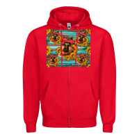 Red german shepherd with sunflowers Zipper Hoodie - Artiststas