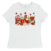 White Christmas coffee cups Ladies Tee - texasbilliewilder